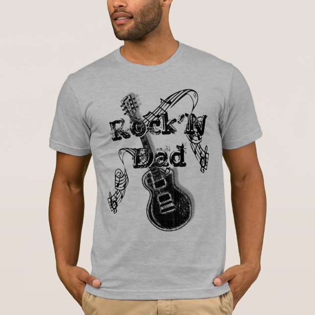Rock'N Dad T-Shirt -  Gift for Dad (Front)