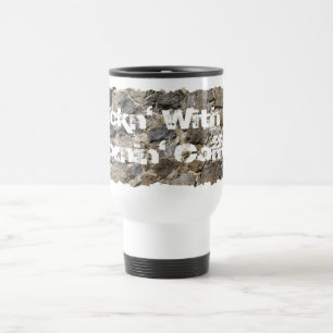 Rockn' ... Mornin' Coffee Stone Photo Personalised Travel Mug