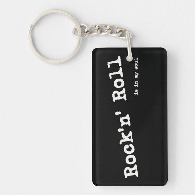 Rock'n' Roll Music Key Ring (Front)