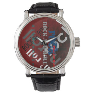 rock'n' roll music-themed watch