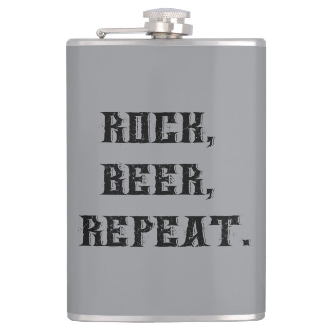 Rock'n'Roll Hip Flask (Front)