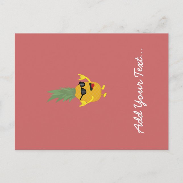 rock'n'roll pineapple postcard (Front)