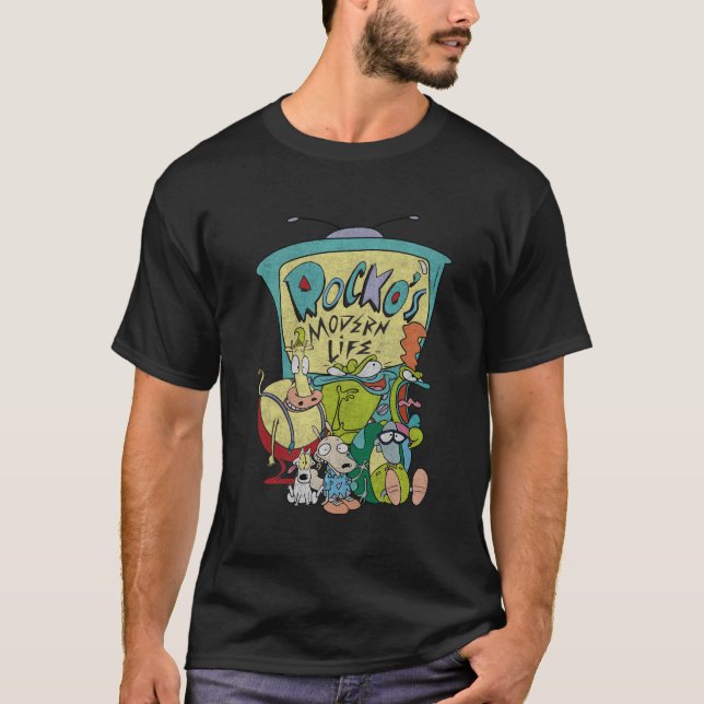 Rockos Modern Life Group Shot Crewneck S T-Shirt (Front)
