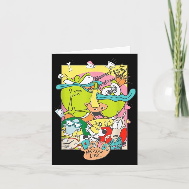 Rockos Modern Life Hilarious Squad Retro Card (Front)