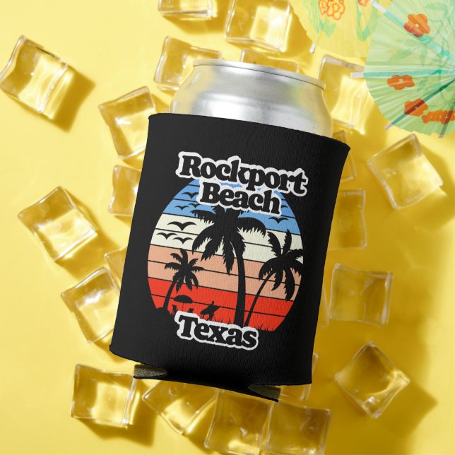 Rockport Beach Texas Can Cooler (In Situ Summer)