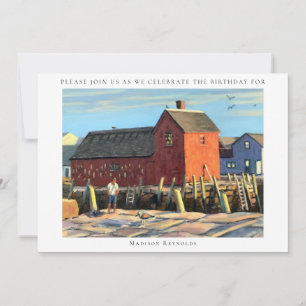 Rockport MASS Scenic Motif #1 Fishing Shack Invitation