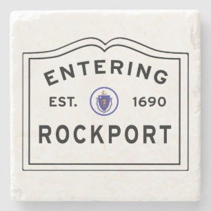Rockport Massachusetts Entering Stone Coaster