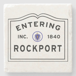 Rockport Massachusetts Entering Stone Coaster