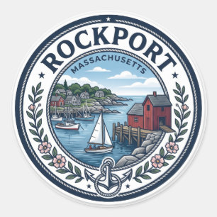 Rockport USA Classic Round Sticker