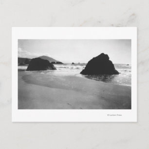 Rocks along Beach at Port Orford, Oregon Postcard