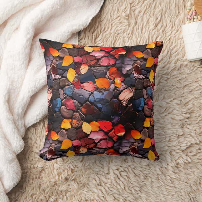 Rocks and Leaves Cushion (Blanket)