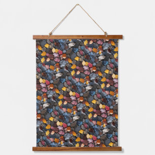 Rocks and Leaves Hanging Tapestry