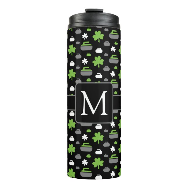 Rocks and Shamrocks Thermal Tumbler with Monogram (Front)