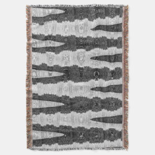 Rocks And Surf Abstract, 2017 SVP Images Throw Blanket