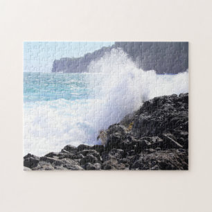 Rocks and Waves, Hawaii Jigsaw Puzzle