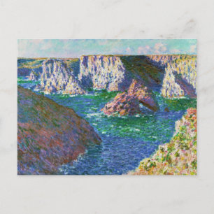 Rocks at Belle-Ile Claude Monet Postcard