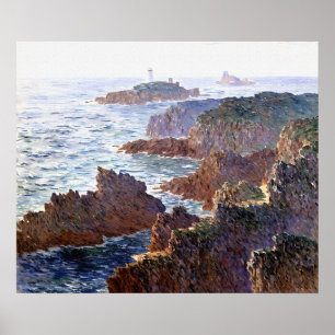 Rocks at Belle-Isle, Port-Domois Poster