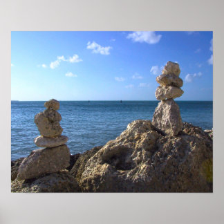 Rocks at the Sea Poster