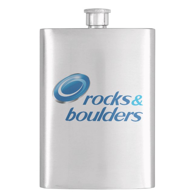 Rocks & Boulders (Parody) Hip Flask (Front)