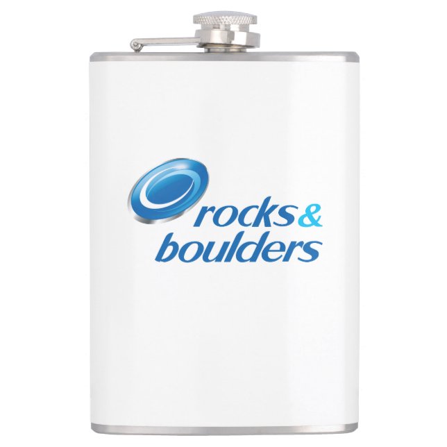 Rocks & Boulders (Parody) Hip Flask (Front)
