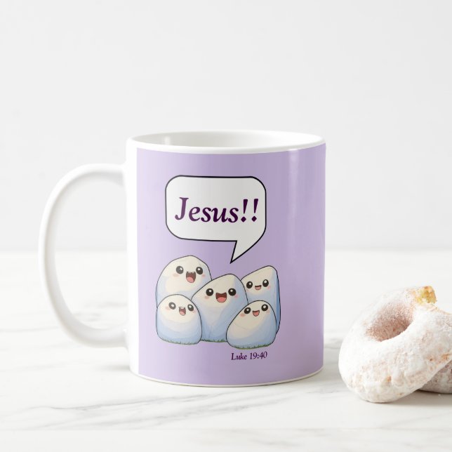 Rocks Call Out His Name Coffee Mug (With Donut)