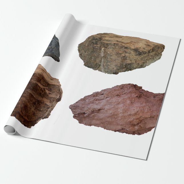 Rocks granite limestone stones wrapping paper (Unrolled)