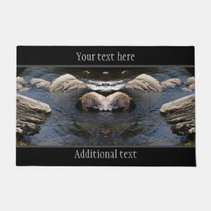 Rocks In Stream Nature Personalised  Doormat