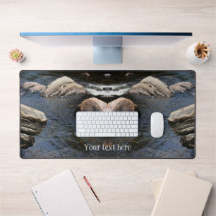 Rocks In Stream Nature Personalized  Desk Mat
