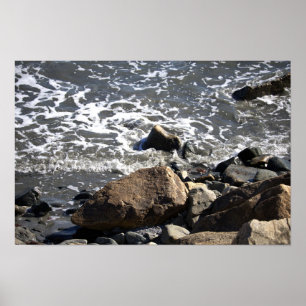Rocks in the Ocean Poster
