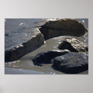 Rocks in the Ocean Poster
