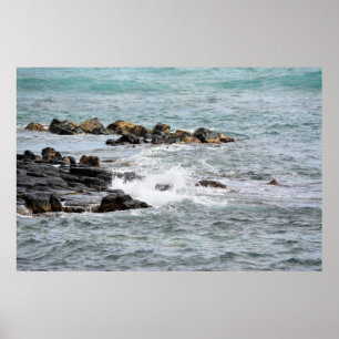 Rocks in the Ocean Poster
