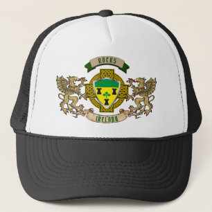 Rocks Irish Shield & Griffins Personalised   Trucker Hat