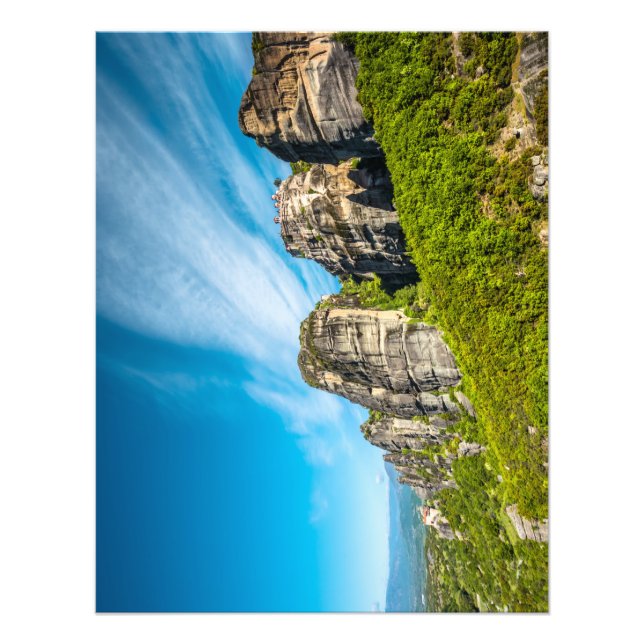 rocks monasteries of Meteora, Greece Photo Print (Front)