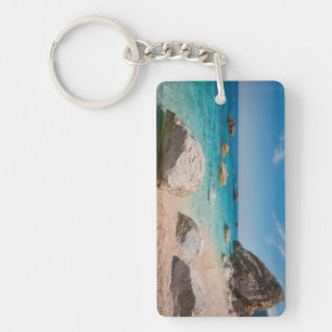 Rocks on Cala Mariolu beach on Sardinia, Italy Key Ring