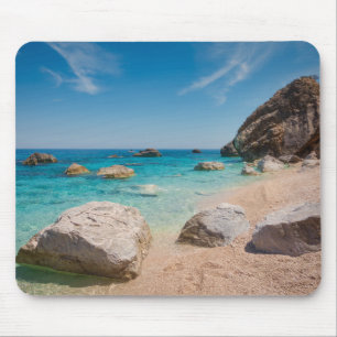 Rocks on Cala Mariolu beach on Sardinia, Italy Mouse Mat
