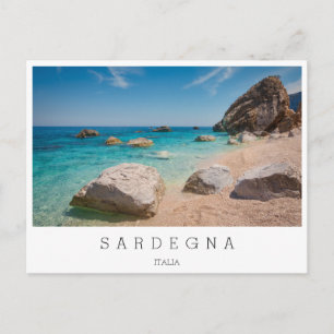 Rocks on Cala Mariolu beach on Sardinia, Italy Postcard