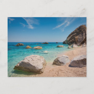 Rocks on Cala Mariolu beach on Sardinia, Italy Postcard
