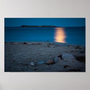 Rocks on Crystal Crescent Beach, NS Poster