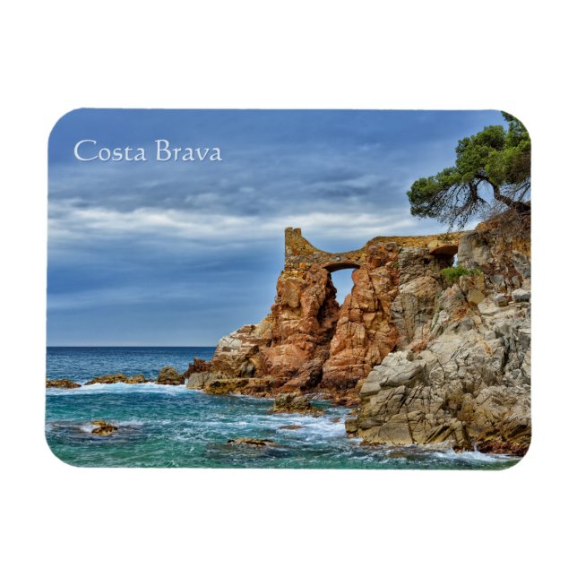 Rocks on Mediterranean coast Magnet (Horizontal)