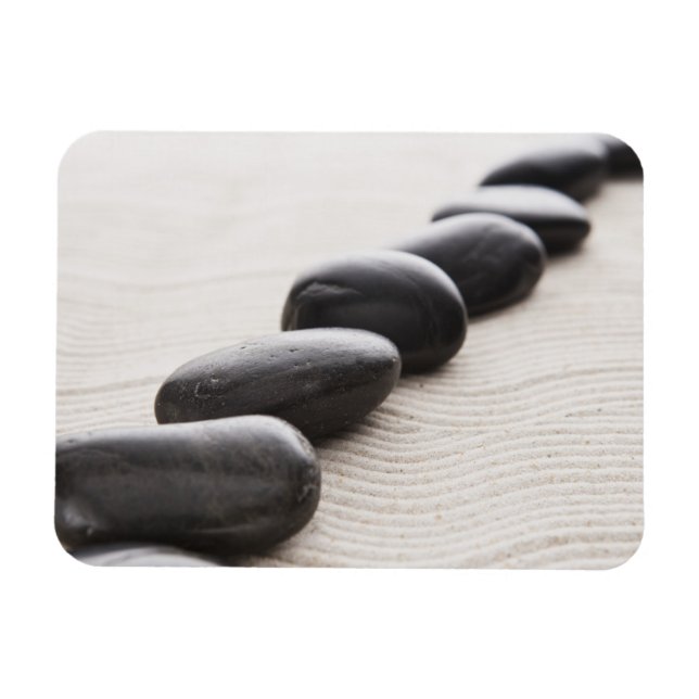 Rocks on sand magnet (Horizontal)