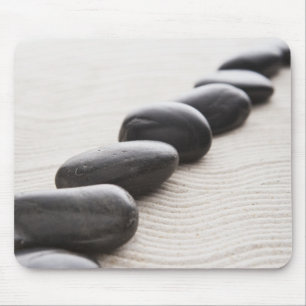 Rocks on sand mouse mat