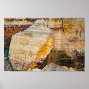 Rocks, Pictured Rocks Nat'l Lakeshore, Michigan Poster