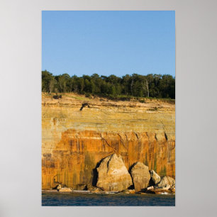 Rocks, Pictured Rocks Nat'l Lakeshore, Michigan Poster