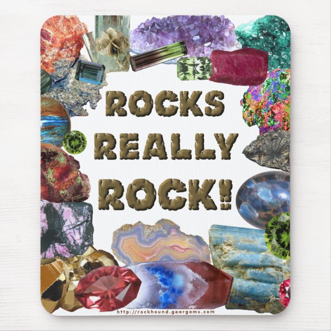 Rocks Really Rock Mouse Mat (Front)
