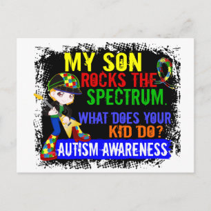 Rocks Spectrum Autism Son Postcard