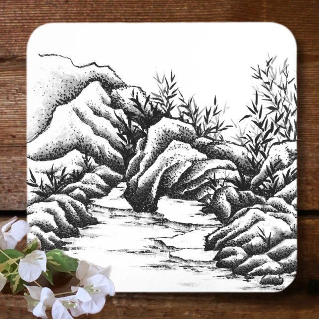 Rocks Square Paper Coaster (Creator Uploaded)