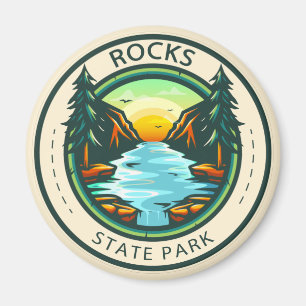 Rocks State Park Maryland Badge Magnet