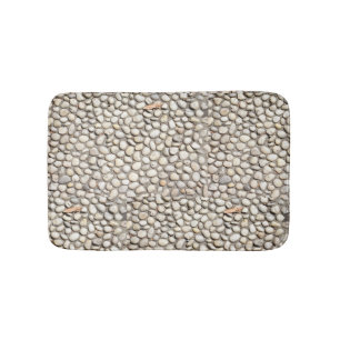 Rocks Stones Cobblestone Pathway Nature Photograph Bath Mat