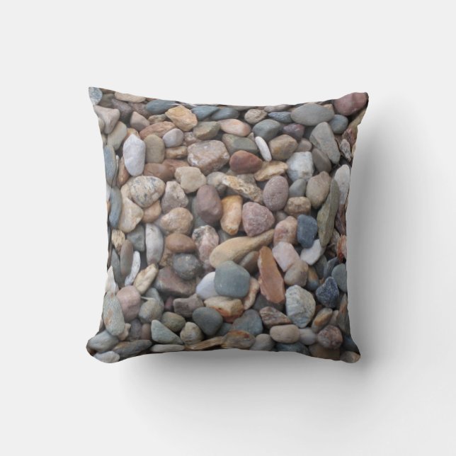 Rocks Throw Pillow - USA (Front)