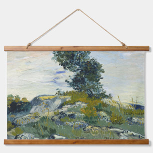 Rocks with Oak Tree, Van Gogh Oil Painting Hanging Tapestry